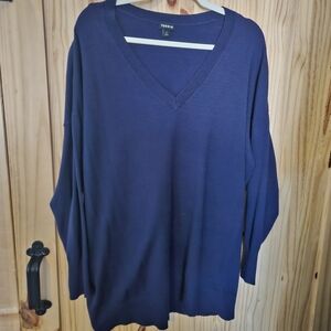 Torrid Oversized Vneck Sweater Size 1